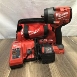AS-IS Milwaukee  FUEL 18V Lithium-Ion Brushless Cordless 1/2 in. Impact Wrench w/Friction Ring Kit