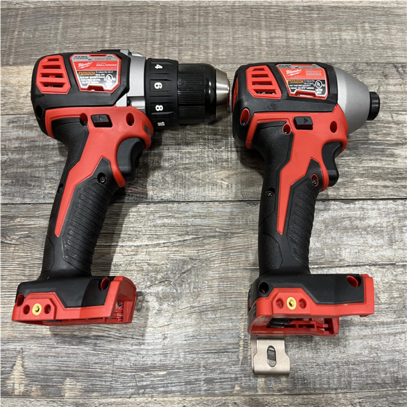 AS-IS Milwaukee 18V Lithium-Ion Cordless Drill Driver/Impact Driver Combo Kit