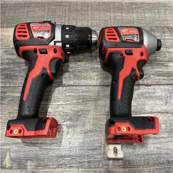 AS-IS Milwaukee 18V Lithium-Ion Cordless Drill Driver/Impact Driver Combo Kit
