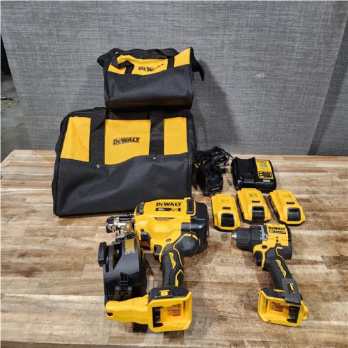 Houston AS-IS DeWalt Nail Gun and Drill and Batteries QTY/3 with Charger QTY/2