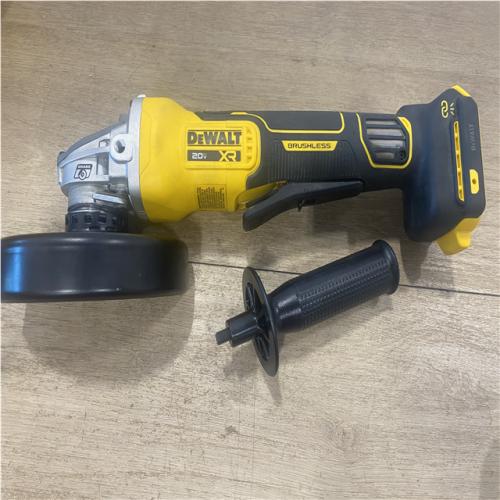 as-is DEWALT 20V XR Cordless 4-1/2. in. to 5 in. Variable Speed Angle Grinder (Tool Only)