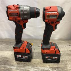 LIKE NEW - Milwaukee FUEL 18V Lithium-Ion Brushless Cordless Hammer Drill and Impact Driver Combo Kit