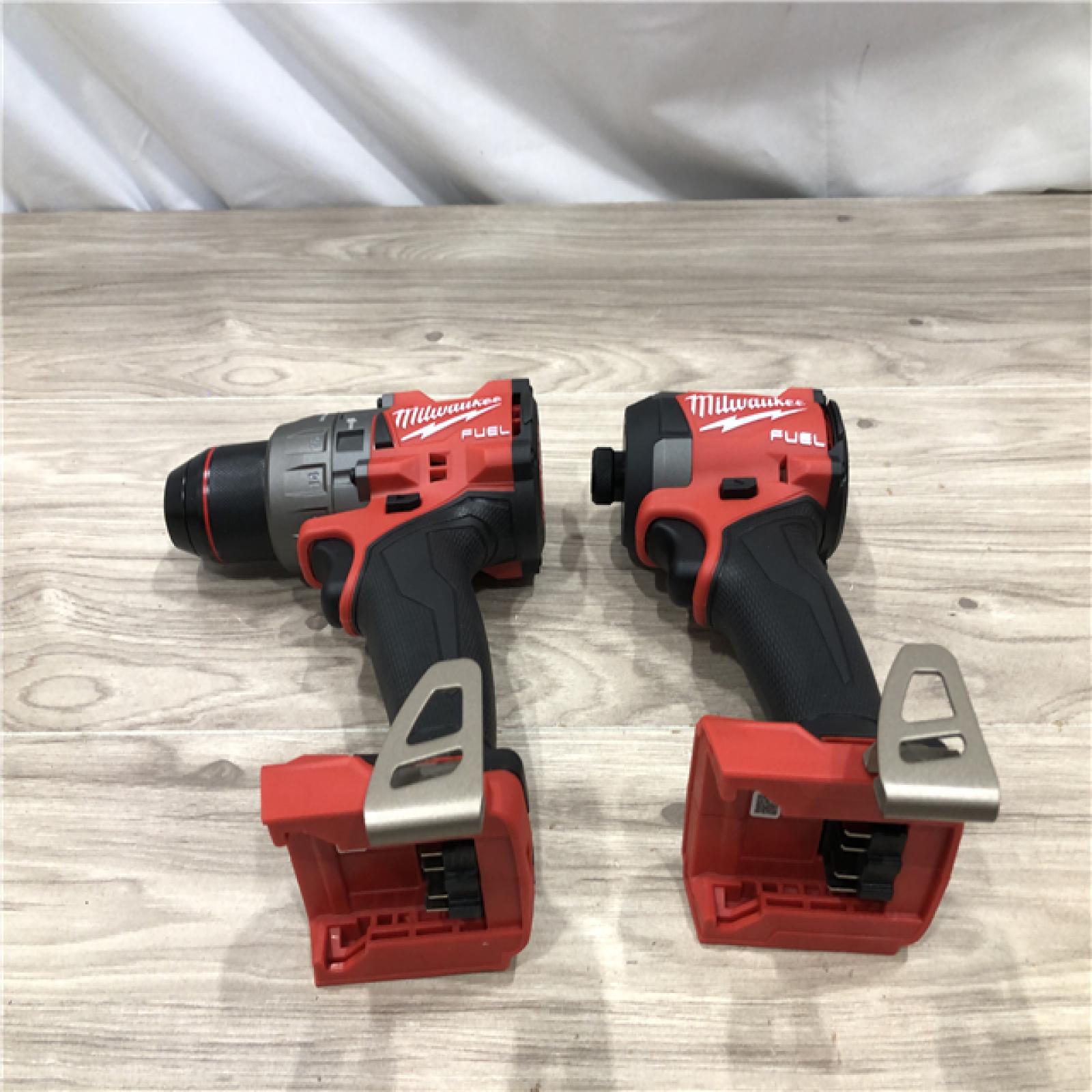 AS-IS Milwaukee FUEL 18V Lithium-Ion Cordless Hammer Drill and Impact Driver Combo Kit