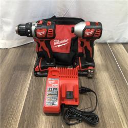 AS-IS Milwaukee 18V Lithium-Ion Cordless Drill Driver/Impact Driver Combo Kit