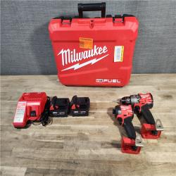 HOUSTON LOCATION - AS-IS MILWAUKEE FUEL 18V Lithium-Ion Brushless Cordless Hammer Drill and Impact Driver Combo Kit