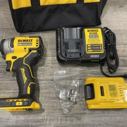AS-IS DEWALT Atomic 20V Max Lithium-Ion Brushless Cordless Compact 1/4 in. Impact Driver Kit