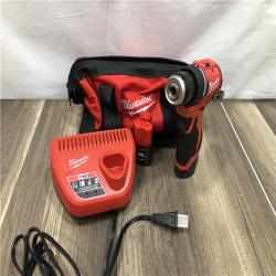 AS-IS Milwaukee 12-Volt Lithium-Ion Brushless Cordless Subcompact Brushless Drill Driver Kit