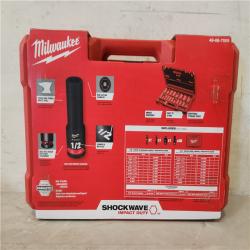 Phoenix NEW Milwaukee SHOCKWAVE 3/8 in. Drive SAE and Metric 6 Point Impact Socket Set (43-Piece) (SEALED)