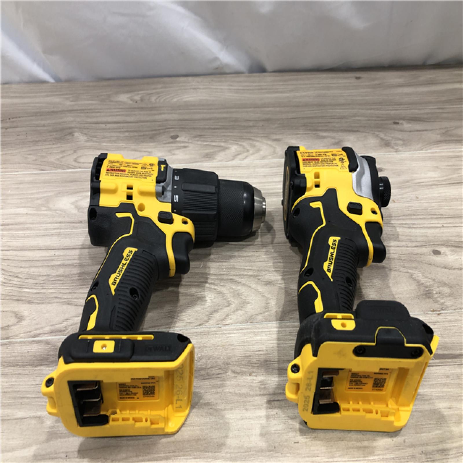 AS-IS DeWalt 20V MAX Atomic Cordless 2 Tool Compact Hammer Drill and Impact Driver Kit