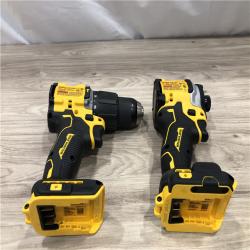 AS-IS DeWalt 20V MAX Atomic Cordless 2 Tool Compact Hammer Drill and Impact Driver Kit