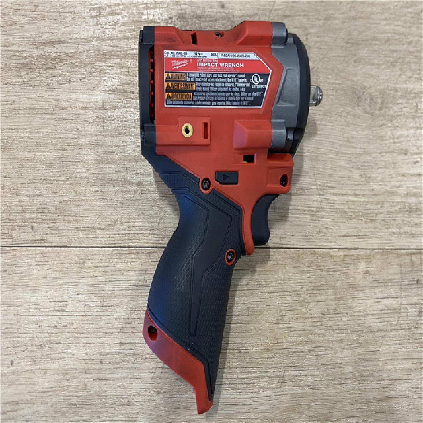 AS-IS Milwaukee FUEL 12V Lithium-Ion Brushless Cordless Stubby 3/8 in. Impact Wrench (Tool-Only)