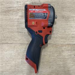 AS-IS Milwaukee FUEL 12V Lithium-Ion Brushless Cordless Stubby 3/8 in. Impact Wrench (Tool-Only)