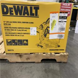 NEW- DeWalt 15 Amps 12 in. Corded Dual-Bevel Sliding Compound Miter Saw