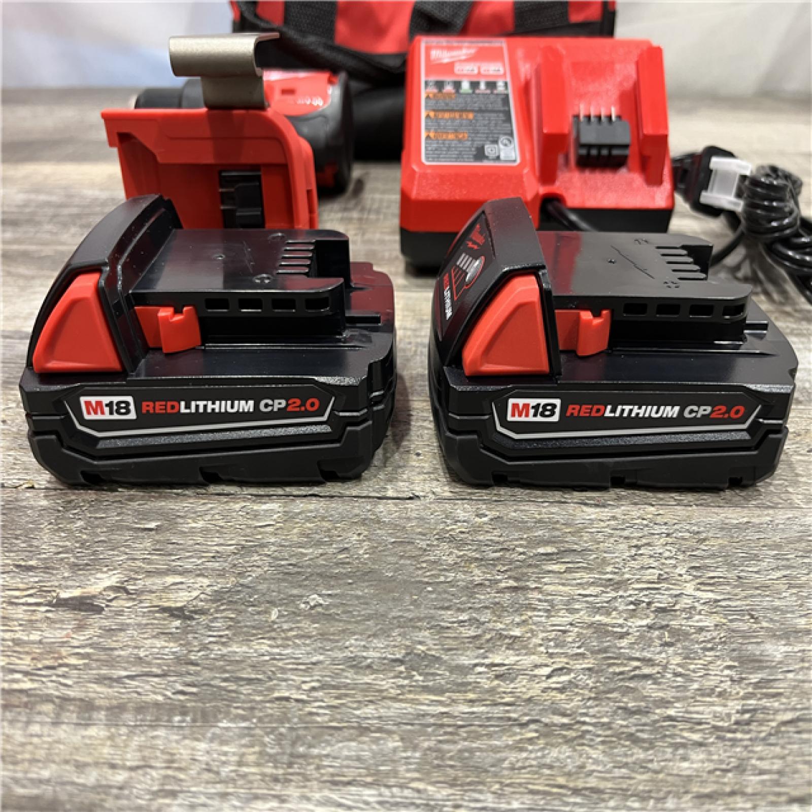 AS-IS Milwaukee 18V Lithium-Ion Brushless Cordless 1/2 in. Compact Drill/Driver Kit