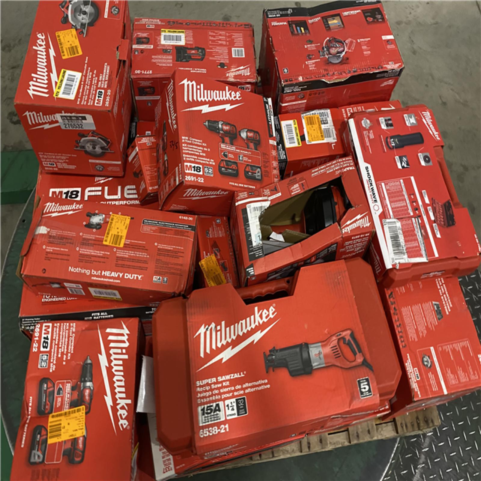 Dallas Location - As-Is MILWAUKEE Tool Pallet