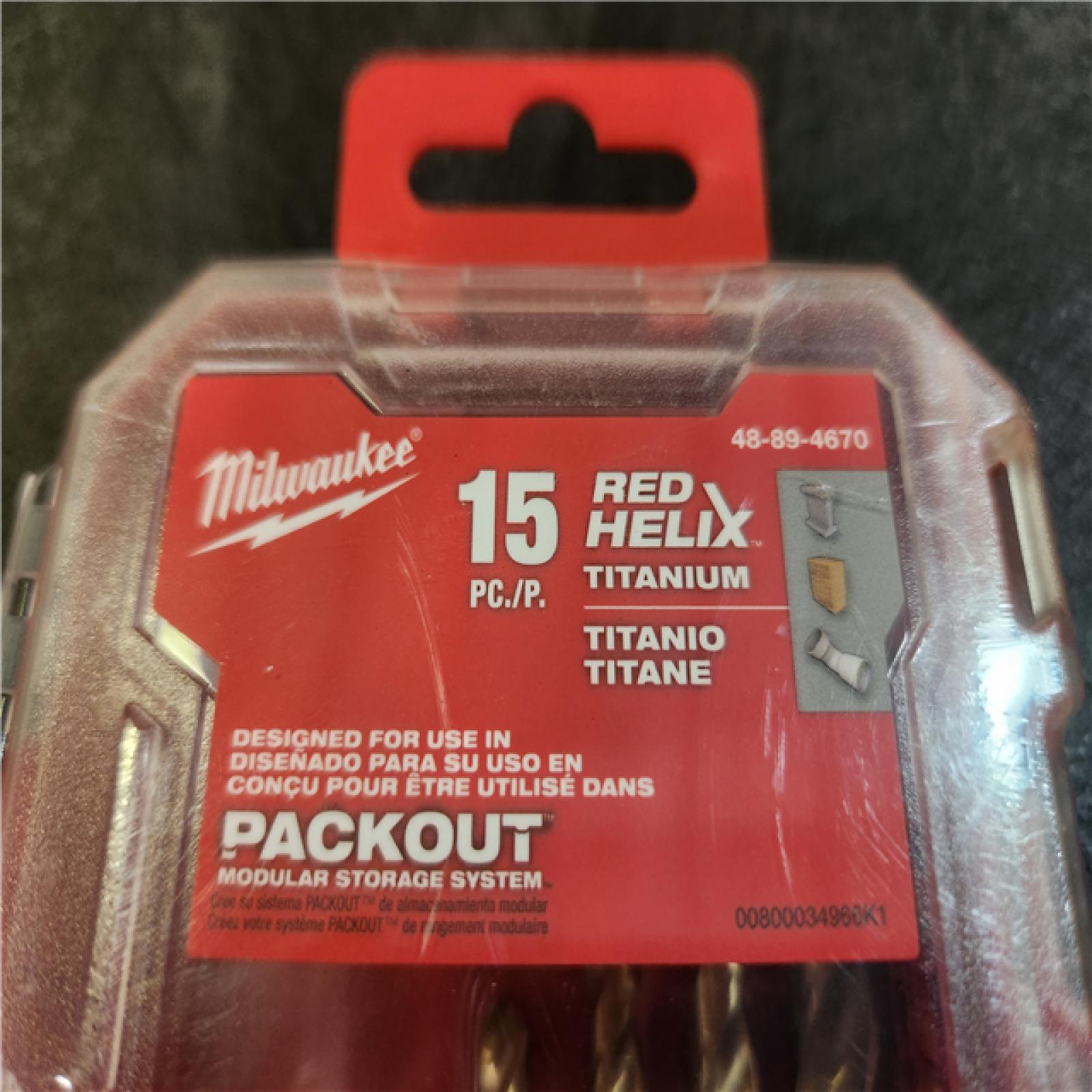 Phoenix NEW Milwaukee SHOCKWAVE Impact Duty Titanium Drill Bit Set (15-Piece) (4-Pack) SEALED