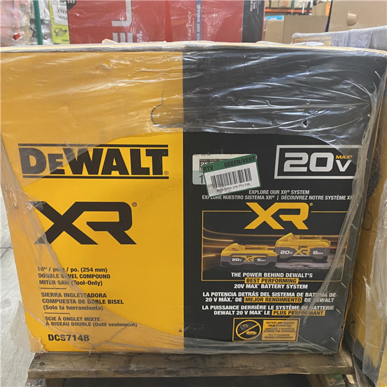 NEW -DEWALT20-Volt MAX XR Cordless 10 in. Dual Bevel Fixed Miter Saw (Tool Only)
