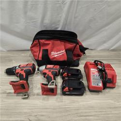 AS-IS Milwaukee 18V Cordless 2-Tool Drill/Driver and Impact Driver Kit