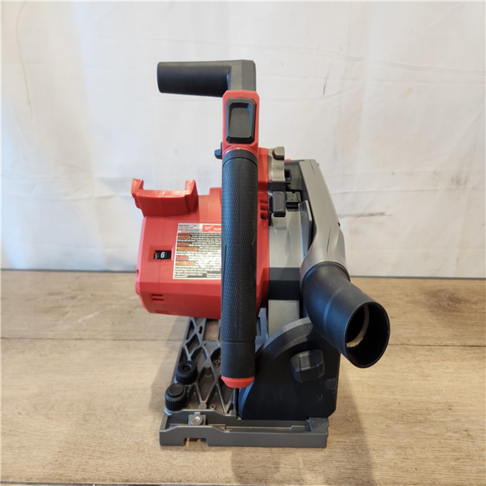 AS-IS- Milwaukee  FUEL 18V Lithium-Ion Cordless Brushless 6-1/2 in. Plunge Cut Track Saw (Tool-Only)
