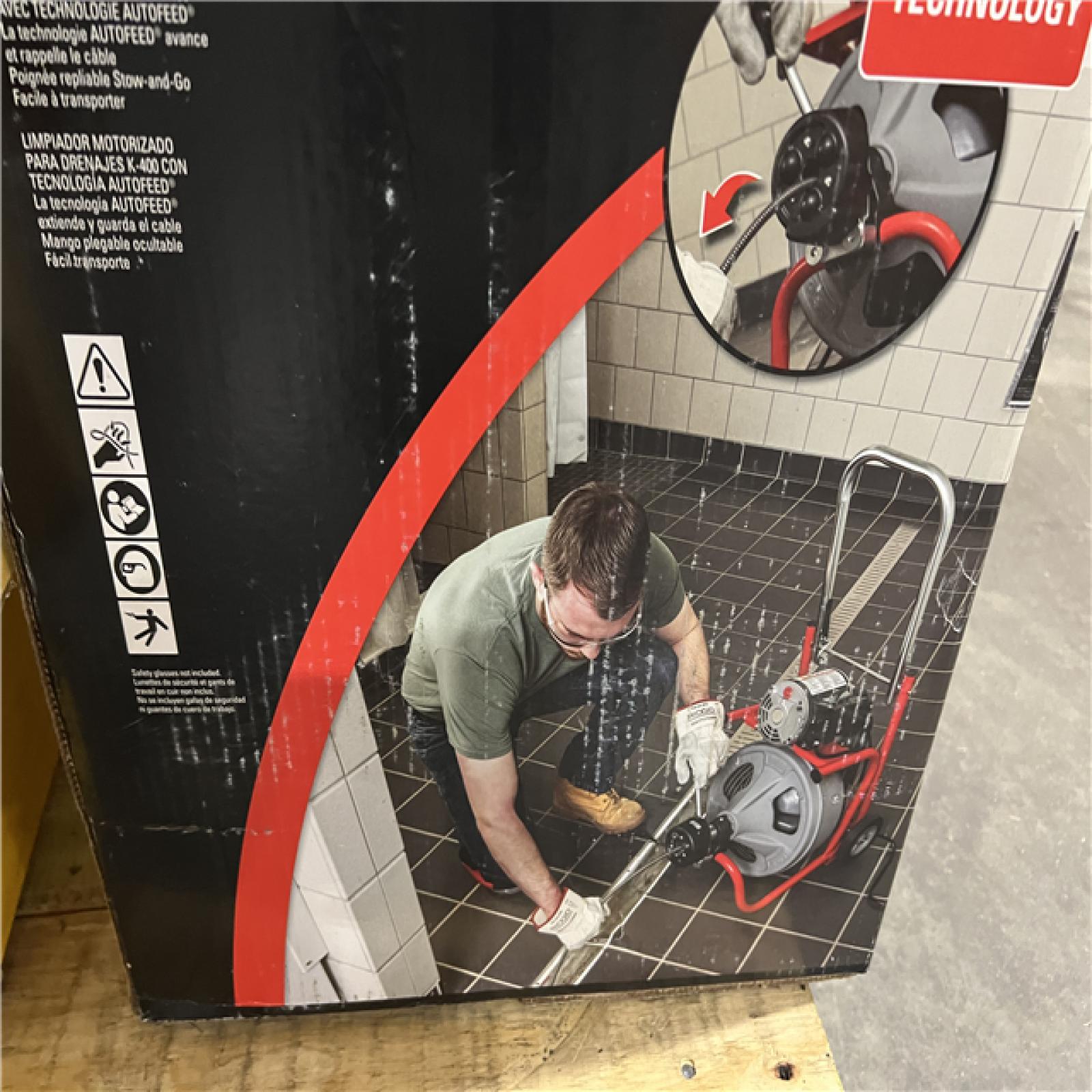 Dallas Location - As-Is RIDGID K-400 Drain Cleaning Snake Auger