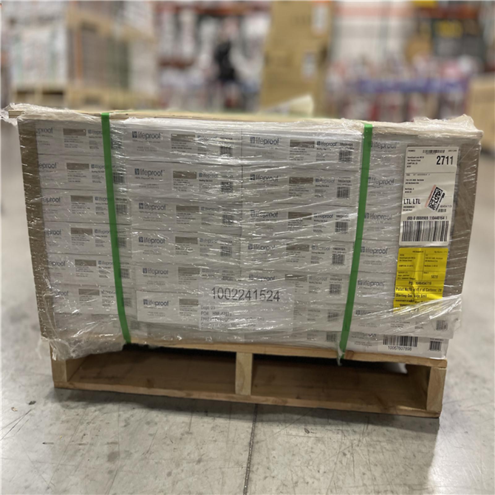 DALLAS LOCATION- Lifeproof Sterling Oak 6 MIL x 8.7 in. W x 48 in. L Click Lock Waterproof Luxury Vinyl Plank Flooring (20.1 sqft/case)PALLET -(28 CASES)