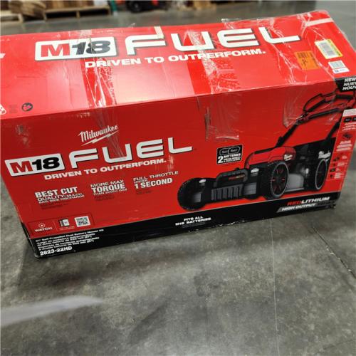 Dallas Location - As-Is Milwaukee M18 FUEL  21 in. 18 V Battery Self-Propelled Lawn Mower Kit (Battery & Charger)
