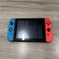 AS-IS Nintendo Switch with Neon Blue and Neon Red Joy-Con