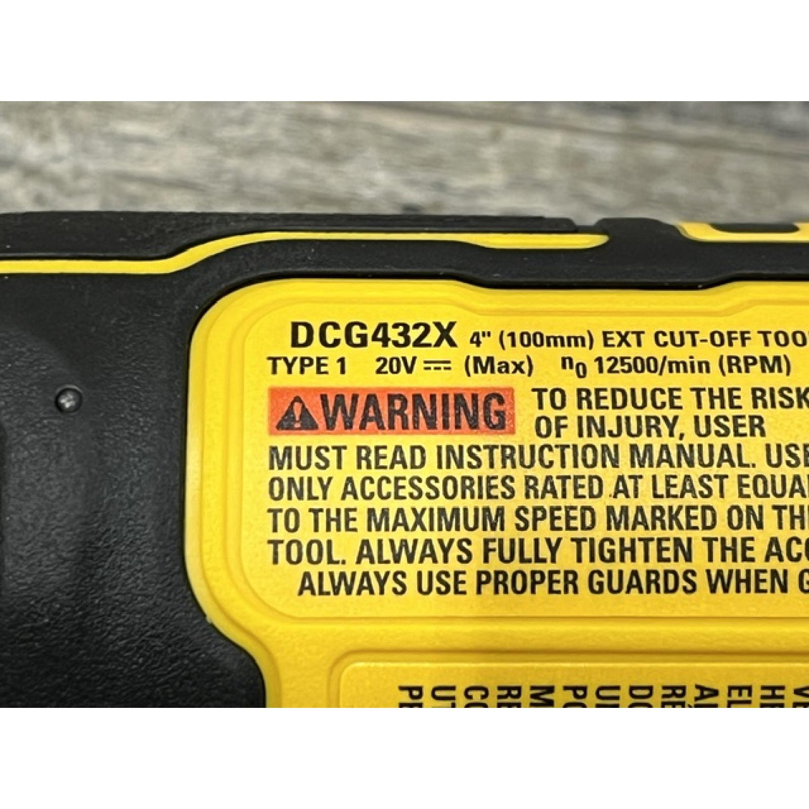AS-IS DEWALT ATOMIC 20V MAX Cordless Brushless 4 in. Extended Cut-Off Tool (Tool Only)