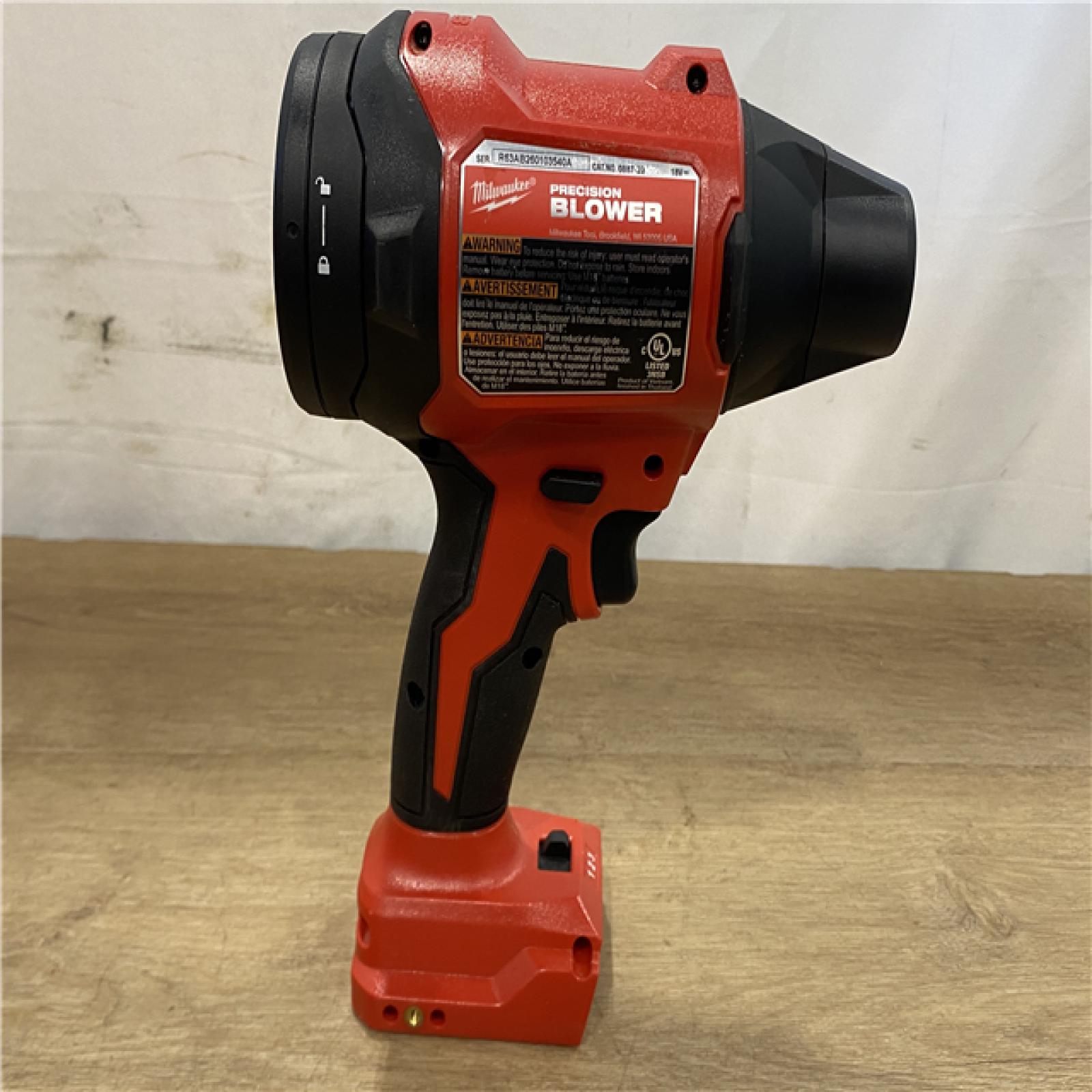 AS-IS Milwaukee 18V Lithium-Ion 570 MPH Brushless Cordless Precision Blower (Tool-Only)