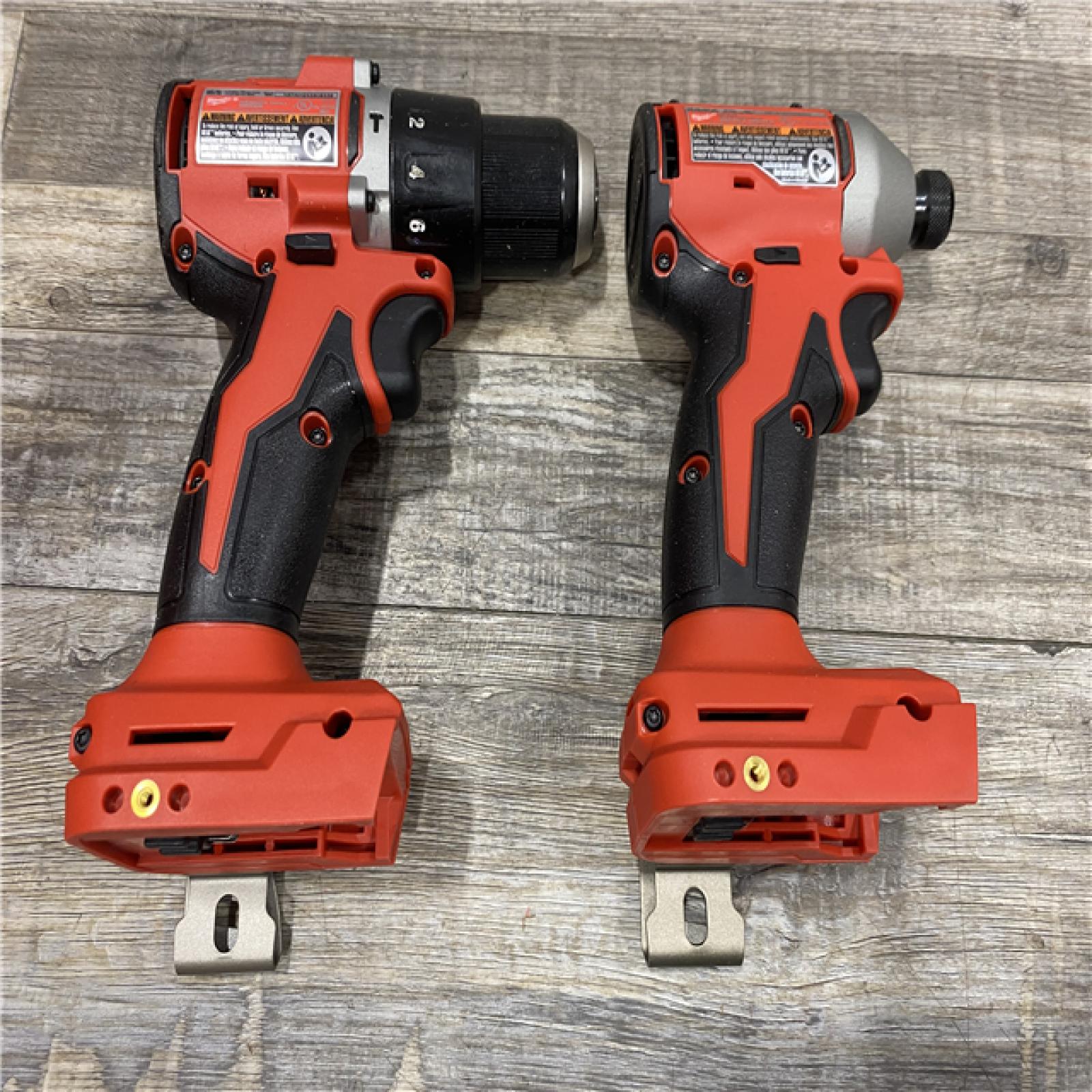 AS-IS Milwaukee 18-Volt Lithium-Ion Brushless Cordless Compact Hammer Drill/Impact Combo Kit