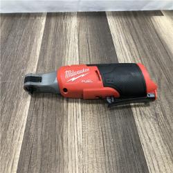 AS-IS Milwaukee FUEL 12V Lithium-Ion Brushless Cordless High Speed 1/4 in. Ratchet (Tool-Only)