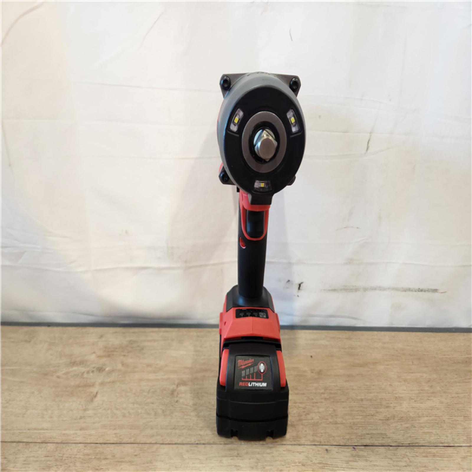 AS-IS- Milwaukee FUEL 18V Lithium-Ion Brushless Cordless 1/2 in. Impact Wrench w/Friction Ring Kit