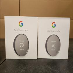 Phoenix AS-IS Google Nest Thermostat - Smart Programmable Wi-Fi Thermostat - (2-Pack)