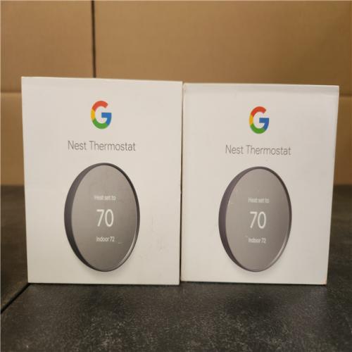Phoenix AS-IS Google Nest Thermostat - Smart Programmable Wi-Fi Thermostat - (2-Pack)
