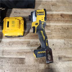 HOUSTON LOCATION - AS - IS DEWALT ATOMIC 20V MAX Cordless Brushless Compact 1/4 in. Impact Driver COMBO KIT