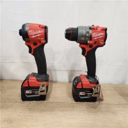 AS-IS- Milwaukee FUEL 18V Lithium-Ion Brushless Cordless Hammer Drill and Impact Driver Combo Kit