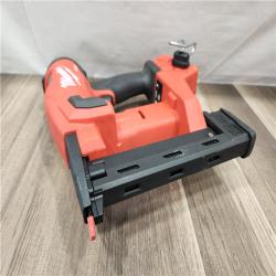 AS-IS- MILWAUKEE FUEL 18V Cordless 18-Gauge 1/4 in. Narrow Crown Stapler (Tool-Only)