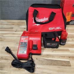 HOUSTON LOCATION - AS-IS (APPEARS LIKE NEW) Milwaukee FUEL 18V Cordless Mid Torque 1/2 in. Impact Wrench w/ M12 FUEL 3/8 in. Ratchet & Battery/Charger Combo Kit