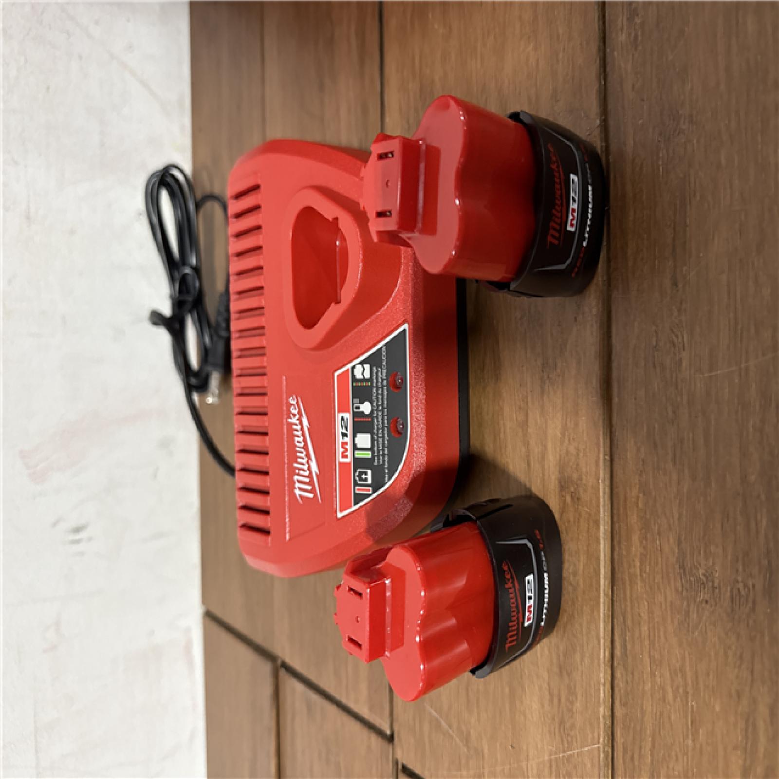 California AS-IS Milwuakee M12 Force Logic Press Tool Kit  Includes (2) Batteries  Charger & Hard Case