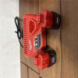 California AS-IS Milwuakee M12 Force Logic Press Tool Kit  Includes (2) Batteries  Charger & Hard Case