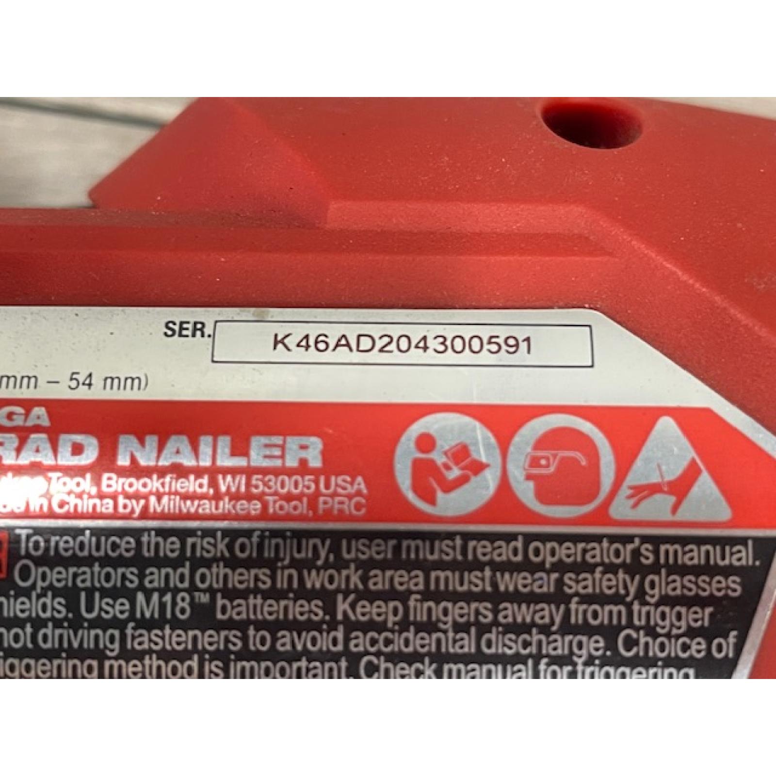 AS-IS Milwaukee FUEL 18-Volt Lithium-Ion Brushless Cordless Gen II 18-Gauge Brad Nailer (Tool-Only)