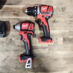 HOUSTON LOCATION - AS-IS Milwaukee M18 Brushed Cordless (2-Tool) Drill/Driver and Impact Driver Kit
