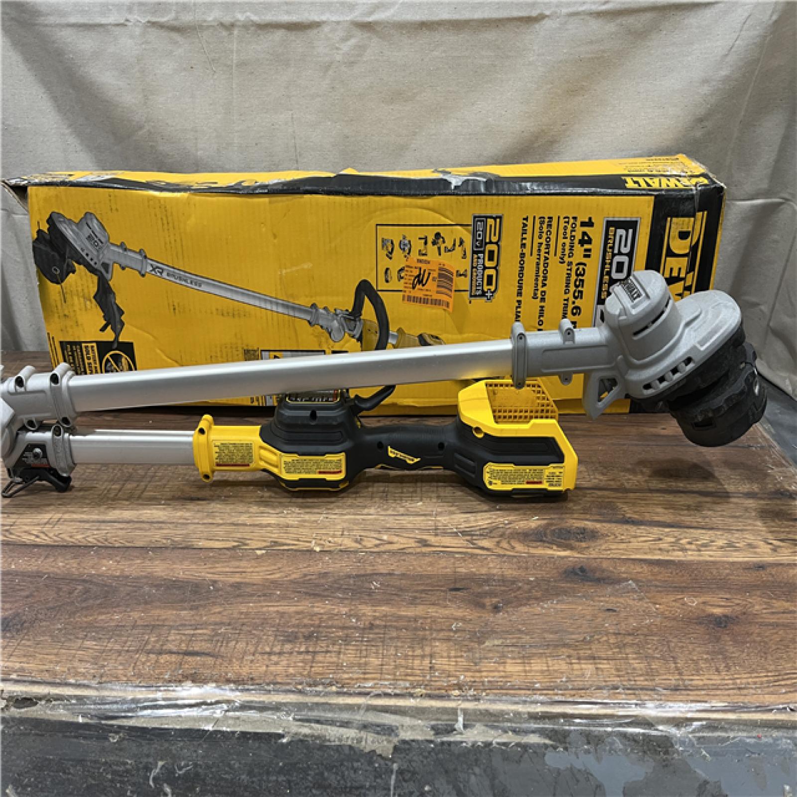 AS-IS DEWALT 20V MAX 14 in. Brushless Cordless Battery Powered Foldable String Trimmer (Tool Only)