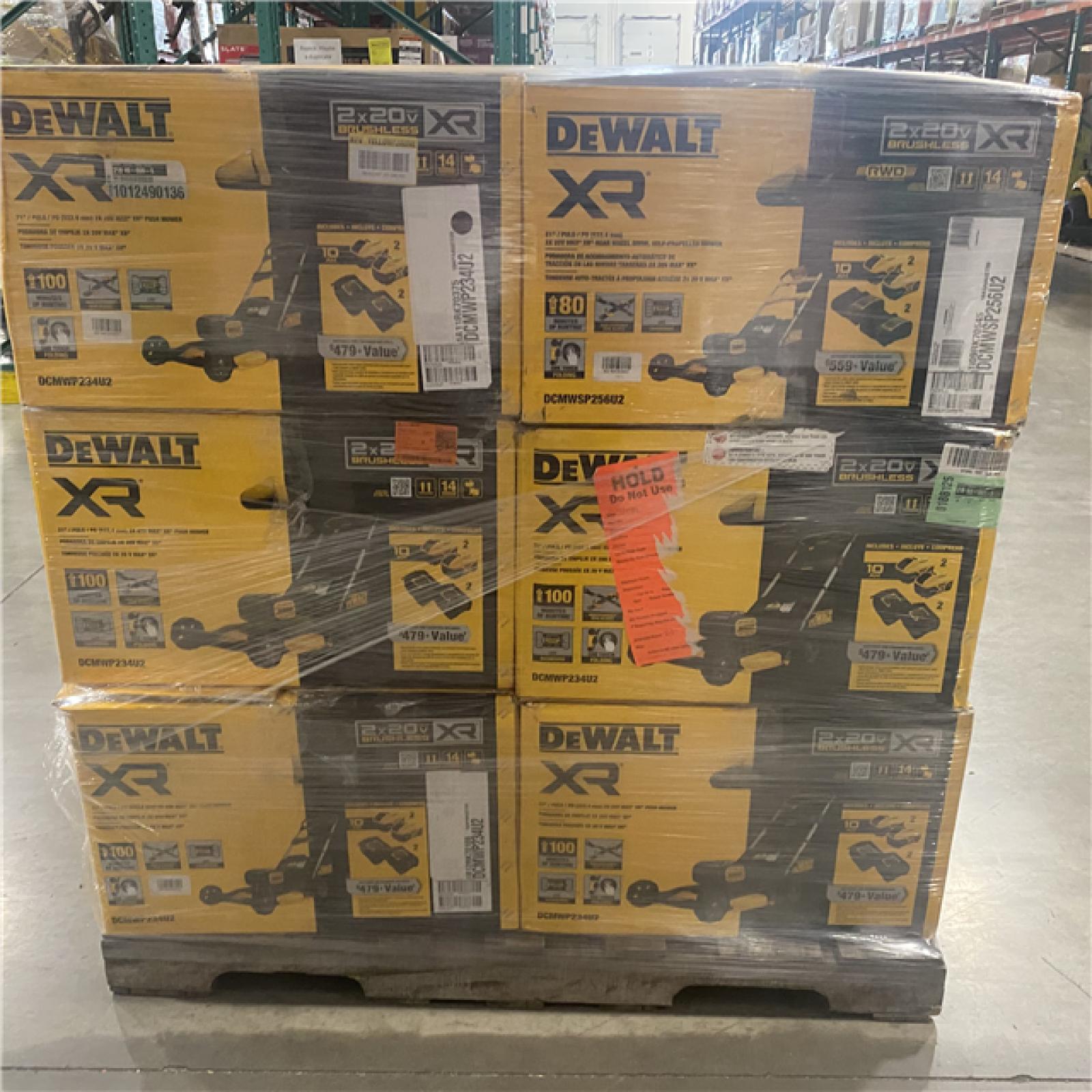 Dallas Location - As-Is DEWALT Lawn Mower Pallet