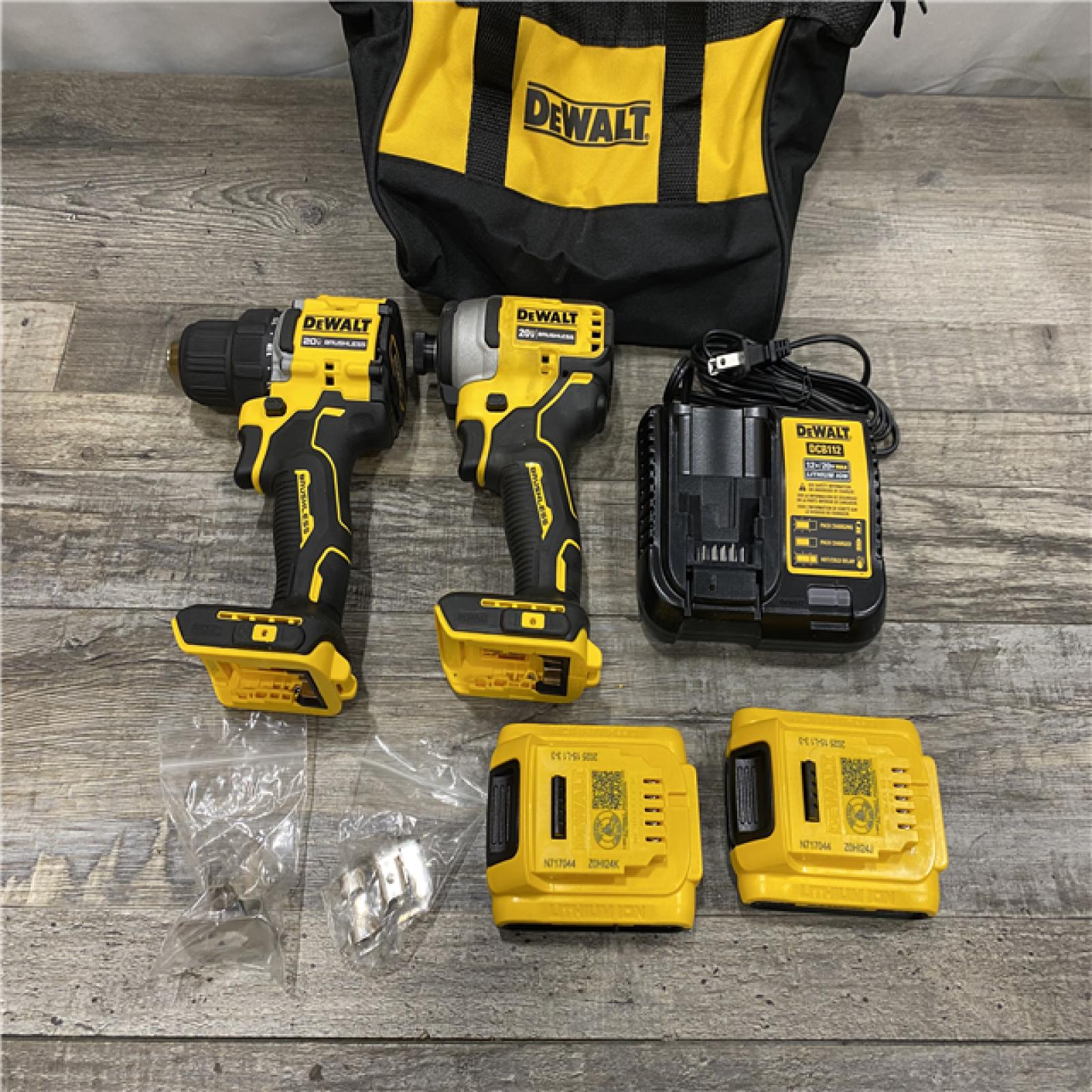 AS-IS DEWALT ATOMIC 20-Volt MAX Lithium-Ion Cordless Combo Kit