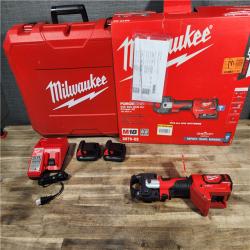 HOUSTON LOCATION - AS-IS (APPEARS LIKE NEW) M18 18-Volt Lithium-Ion Cordless FORCE LOGIC 600 MCM Crimper Kit W/(2) 2.0Ah Batteries, Charger, Hard Case