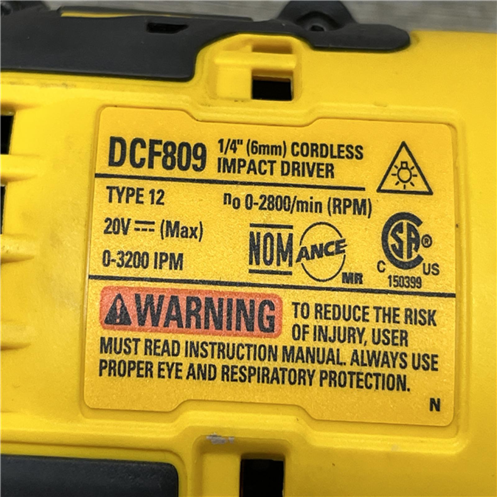 AS-IS DEWALT Atomic 20V Max Lithium-Ion Brushless Cordless Compact 1/4 in. Impact Driver Kit