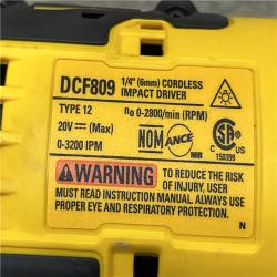 AS-IS DEWALT Atomic 20V Max Lithium-Ion Brushless Cordless Compact 1/4 in. Impact Driver Kit