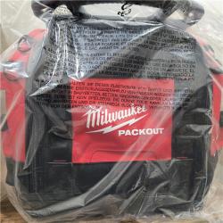 LIKE NEW- Milwaukee PACKOUT 15 in. Structured Tear Resistant Layered Material Tool Bag W/Storable Padded Shoulder Strap - 48-22-8316