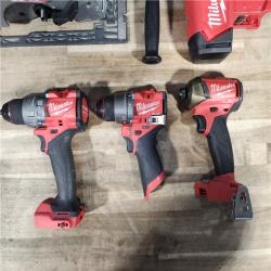 HOUSTON LOCATION - AS-IS Milwaukee 5 Tool Combo Kit W/ (2) Battery & Charger